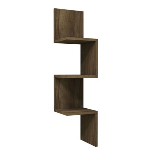 Κρεμαστό γωνιακό ράφι Insta Walnut 25x25x105.5 cm