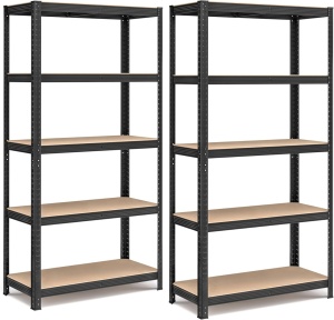 Μεταλλική ραφιέρα Μαύρο Songmics 90x40x180 cm