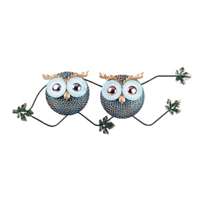 Μεταλλικός πίνακας Owl Πολύχρωμος 77x28 cm - Img 2