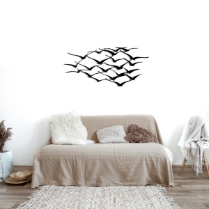 Μεταλλικός πίνακας Herd Μαύρο 120x55 cm