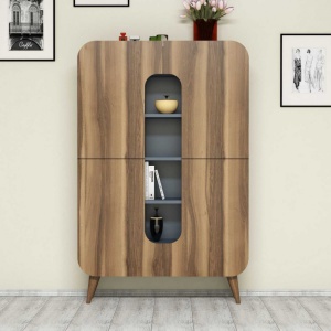 Ντουλάπα Diverse Mine Walnut-Blue