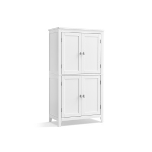 Ντουλάπι Μπάνιου Vasagle Λευκό 60x30x110 cm