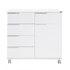 Ντουλάπα Diverse ADR-415 High Gloss Λευκό - Img 9
