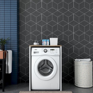 Ντουλάπι για Πλυντήριο Ρούχων KD103 Καρυδί 65x91.8x60 cm - Img 2