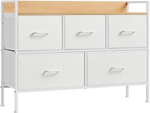 Ντουλάπι με Συρτάρια Songmics Μπεζ 98.2x29x70 cm