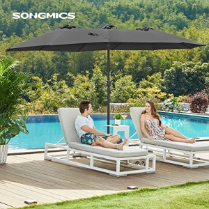 Ομπρέλα για βεράντα, Songmics, Γκρι, 460x270x245 cm