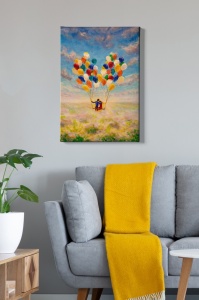 Πίνακας καμβά Πολύχρωμος 50x70x3 cm