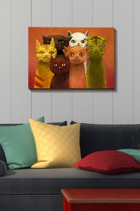 Πίνακας καμβά Πολύχρωμος 50x70x3 cm