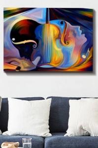 Πίνακας καμβά Πολύχρωμος 70x100 cm