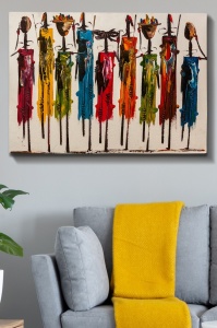 Πίνακας καμβά Πολύχρωμος 70x100 cm