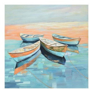 Πίνακας καμβά Boatty Inart, Pako World, 100x3x100 cm