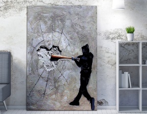 Πίνακας καμβά WY45 Πολύχρωμο 70x100 cm