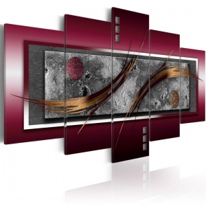 Πίνακας - Burgundy elegance 100x50 cm
