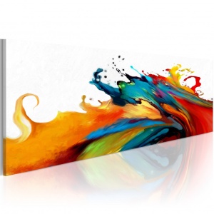 Πίνακας - Colorful Storm 120x40 cm