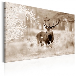 Πίνακας - Deer in Sepia 90x60 cm