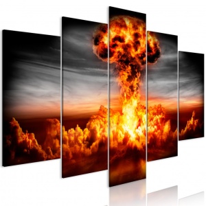 Πίνακας - Explosion (5 Parts) Wide 100x50 cm