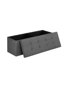 Παγκάκι Αποθήκευσης Songmics, 110 x 38 x 38 cm, 300 Kg, LSF77K, Γκρι