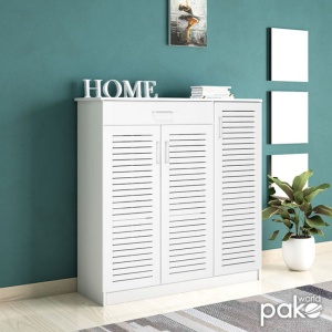 Παπουτσοθήκη Sante 30 Ζευγάρια Λευκό 120x37x123 cm - Img 2