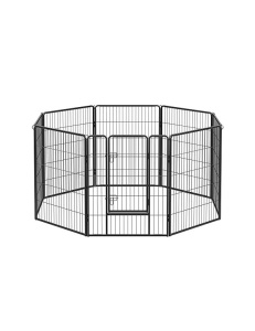 Πάρκο για κατοικίδια, Feandrea, PPK81H, Μαύρο, 77 x 100 cm