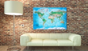 Πίνακας από φελλό - Traditional Cartography [Cork Map] 120x80 cm - Img 2