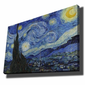 Πίνακας καμβά VANGOGH074 Πολύχρωμο 70x100 cm - Img 2