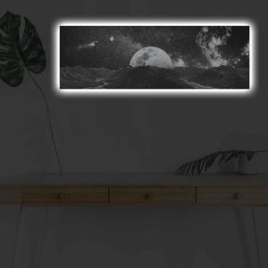 Πίνακας με LED 3090NASA Πολύχρωμο 30x90x3 cm - Img 2