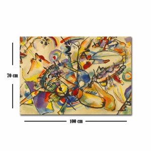 Πίνακας Viola Flow Πολύχρωμος 70x100x3 cm - Img 4