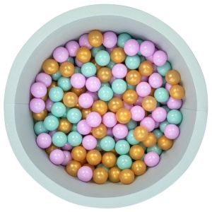 Πισίνα με μπαλάκια Bubble Pops v3 Μέντα 85x85x30 cm - Img 2
