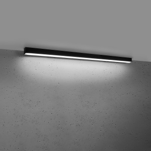 Πλαφονιέρα LED Pinne, Μαύρη, 4000K, 118x6x6 cm - Img 3