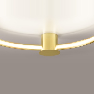 Πλαφονιέρα LED Rio, Γυαλιστερό χρυσό, 3000K, 78x87x12.5 cm - Img 7