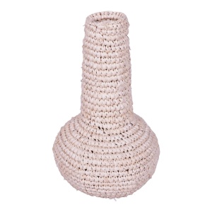 Πλεκτό βάζο Sannery Boho Pako World Natural 18x18x30 cm