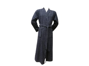 Πλεκτό Μπουρνούζι, Unisex, Puzzle Navy