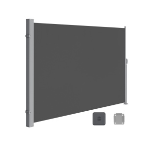 Πλευρική τέντα Songmics Γκρι 180x350 cm