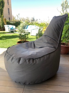 Πολυθρόνα Κήπου puf beanbag Aktif Γκρι - Img 4