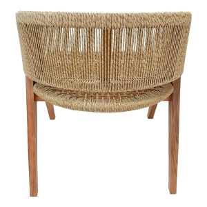 Πολυθρόνα Κήπου Wolly Boho Pako World Φυσικό 60x60x76 cm - Img 5