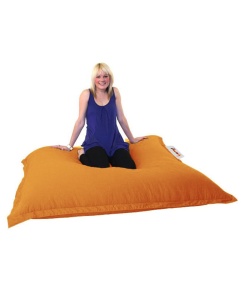 Πολυθρόνα Πουφ Κήπου Cushion Πορτοκαλί 100x100x20 cm - Img 4