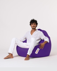 Πολυθρόνα Πουφ Κήπου Premium Βιολετί 115x130x39 cm - Img 4