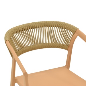 Πολυθρόνα Sillia, Pako World, Cappuccino, 55x52x74 cm - Img 6
