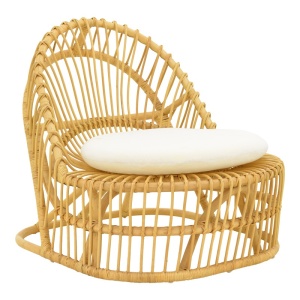 Πολυθρόνα με μαξιλάρι Tromso Boho Φυσικό 80x85x98 cm