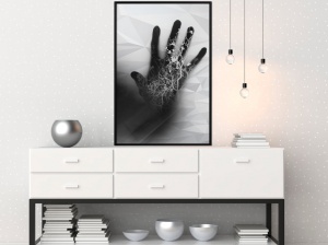 Πόστερ - Electrifying Touch, με μαύρη κορνίζα, 30x45 cm - Img 2