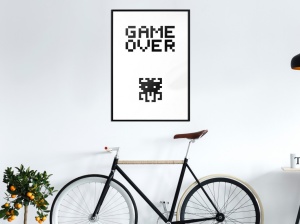 Πόστερ - Game Over, με μαύρη κορνίζα, 20x30 cm - Img 2