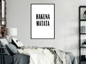 Πόστερ - Hakuna Matata, με μαύρη κορνίζα, 20x30 cm - Img 2