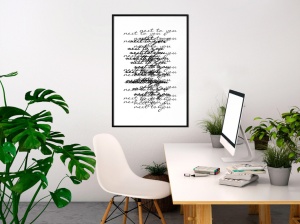 Πόστερ - Love Letter, με μαύρη κορνίζα, 40x60 cm - Img 2
