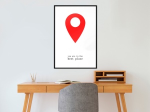 Πόστερ - The Best Location, με μαύρη κορνίζα, 20x30 cm - Img 2