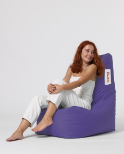 Πουφ beanbag κήπου Diamond Μωβ - Img 3