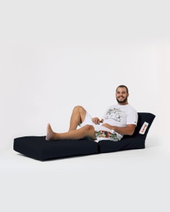 Πουφ beanbag κήπου Siesta Μαύρο - Img 4