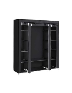 Πτυσσόμενη Ντουλάπα, Songmics, 150 x 45 x 175, LSF03H, Μαύρο