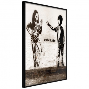 Πόστερ - Banksy: Rude Kids, με μαύρη κορνίζα, 40x60 cm