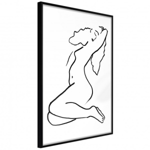 Πόστερ - Coquettish Pose, με μαύρη κορνίζα, 30x45 cm