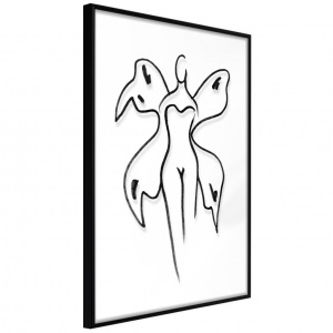Πόστερ - Delicate Feminity, με μαύρη κορνίζα, 20x30 cm